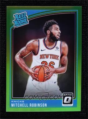 2018-19 Panini Donruss Optic - [Base] - Lime Green Prizm #163 - Rated Rookie - Mitchell Robinson /149