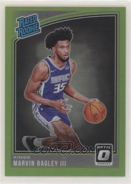 2018-19 Panini Donruss Optic - [Base] - Lime Green Prizm #168 - Rated Rookie - Marvin Bagley III /149
