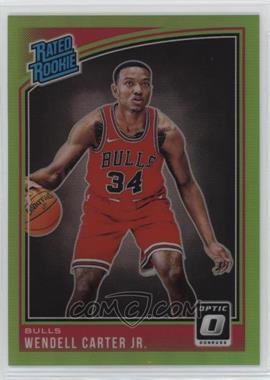 2018-19 Panini Donruss Optic - [Base] - Lime Green Prizm #170 - Rated Rookie - Wendell Carter Jr. /149