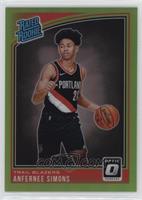 Rated Rookie - Anfernee Simons [Good to VG‑EX] #/149