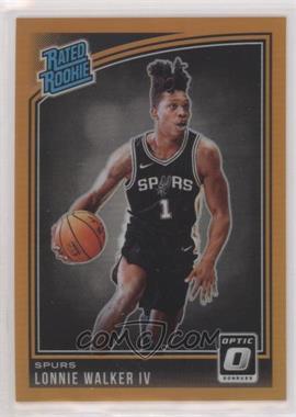 2018-19 Panini Donruss Optic - [Base] - Orange Prizm #174 - Rated Rookie - Lonnie Walker IV /199