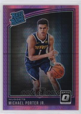 2018-19 Panini Donruss Optic - [Base] - Pink Hyper Prizm #182 - Rated Rookie - Michael Porter Jr.