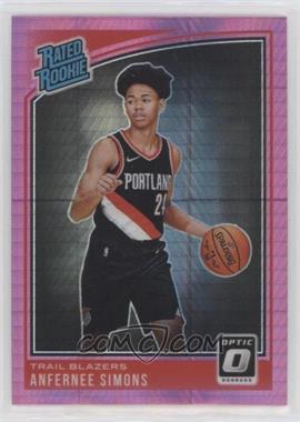 2018-19 Panini Donruss Optic - [Base] - Pink Hyper Prizm #186 - Rated Rookie - Anfernee Simons