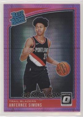 2018-19 Panini Donruss Optic - [Base] - Pink Hyper Prizm #186 - Rated Rookie - Anfernee Simons