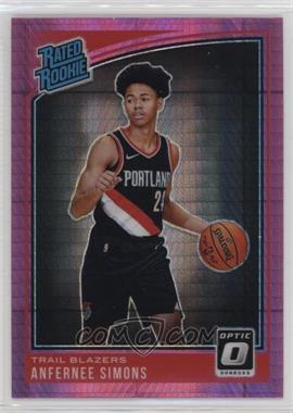 2018-19 Panini Donruss Optic - [Base] - Pink Hyper Prizm #186 - Rated Rookie - Anfernee Simons