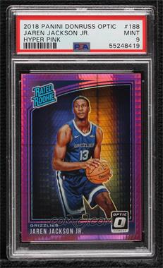 2018-19 Panini Donruss Optic - [Base] - Pink Hyper Prizm #188 - Rated Rookie - Jaren Jackson Jr. [PSA 9 MINT]