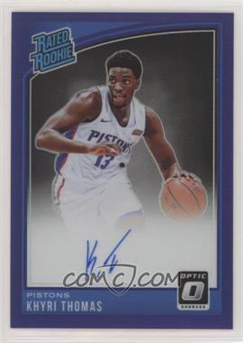 2018-19 Panini Donruss Optic - [Base] - Purple Prizm Signatures #173 - Rated Rookie - Khyri Thomas