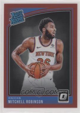 2018-19 Panini Donruss Optic - [Base] - Red Prizm #163 - Rated Rookie - Mitchell Robinson /99