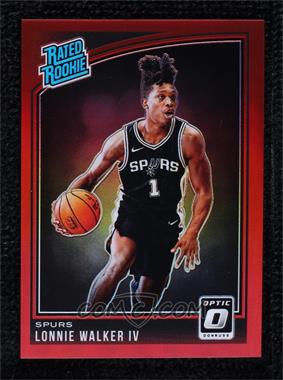 2018-19 Panini Donruss Optic - [Base] - Red Prizm #174 - Rated Rookie - Lonnie Walker IV /99