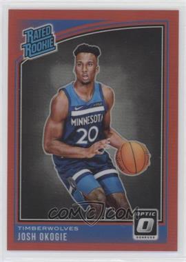 2018-19 Panini Donruss Optic - [Base] - Red Prizm #194 - Rated Rookie - Josh Okogie /99