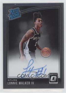2018-19 Panini Donruss Optic - [Base] - Signatures #174 - Rated Rookie - Lonnie Walker IV