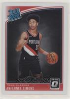 Rated Rookies - Anfernee Simons [EX to NM]