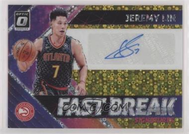 2018-19 Panini Donruss Optic - Fast Break Signatures - Gold Prizm #FB-JLN - Jeremy Lin /10