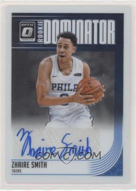 2018-19 Panini Donruss Optic - Rookie Dominator Signatures #RD-ZSM - Zhaire Smith /50