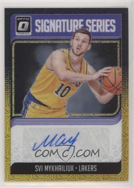 2018-19 Panini Donruss Optic - Signature Series - Choice Black Gold Prizm #SG-SVM - Svi Mykhailiuk /8