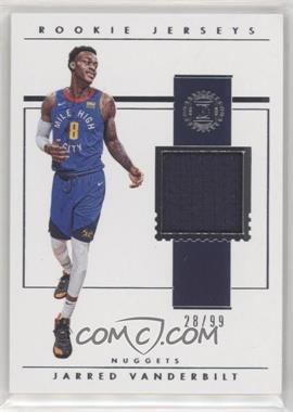 2018-19 Panini Encased - Rookie Jerseys #RJ-JV - Jarred Vanderbilt /99