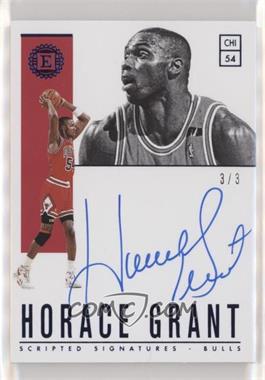 2018-19 Panini Encased - Scripted Signatures - First Off the Line Blue #SC-HGR - Horace Grant /3