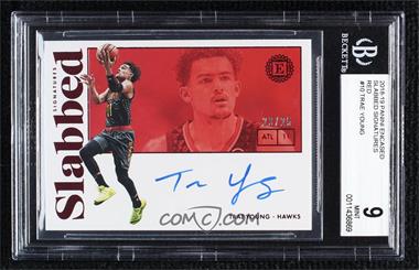 2018-19 Panini Encased - Slabbed Signatures - Red #SS-TYG - Trae Young /25 [BGS 9 MINT]