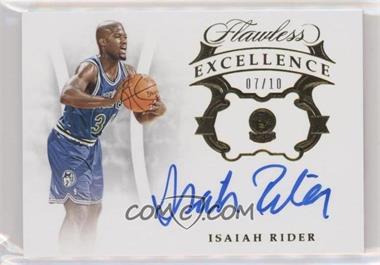 2018-19 Panini Flawless - Excellence Signatures - Gold #ES-IRD - Isaiah Rider /10