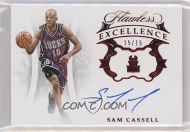 2018-19 Panini Flawless - Excellence Signatures - Ruby #ES-SCL - Sam Cassell /15