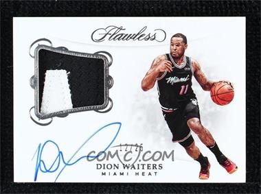 2018-19 Panini Flawless - Flawless Patch Autographs #PA-DWT - Dion Waiters /25