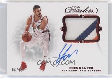 2018-19 Panini Flawless - Signature Prime Materials - Ruby #SP-EKT - Enes Kanter /15 [EX to NM]