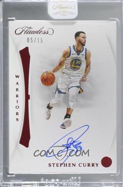 2018-19 Panini Flawless - VS. Signatures Left - Ruby #VL-SCY - Stephen Curry /15 [Uncirculated]