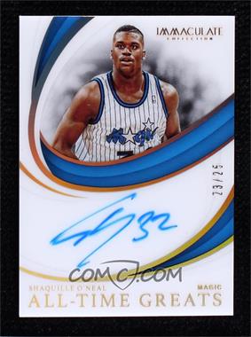 2018-19 Panini Immaculate Collection - All-Time Greats Autographs #AG-SON - Shaquille O'Neal /25