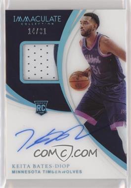 2018-19 Panini Immaculate Collection - [Base] - Jersey Number #118 - Rookie Patch Autographs - Keita Bates-Diop /31 [Noted]