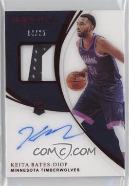 2018-19 Panini Immaculate Collection - [Base] - Red #118 - Rookie Patch Autographs - Keita Bates-Diop /25