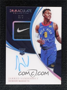 2018-19 Panini Immaculate Collection - [Base] - Tags #114 - Rookie Patch Autographs - Jarred Vanderbilt /3