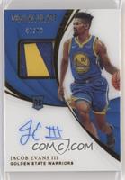 Rookie Patch Autographs - Jacob Evans III [EX to NM] #/99