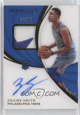 2018-19 Panini Immaculate Collection - [Base] #140 - Rookie Patch Autographs - Zhaire Smith /99