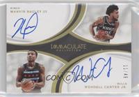 Wendell Carter Jr., Marvin Bagley III [EX to NM] #/49