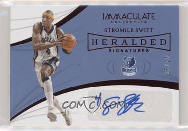 2018-19 Panini Immaculate Collection - Heralded Signatures - Red #HS-SSW - Stromile Swift /25