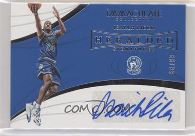 2018-19 Panini Immaculate Collection - Heralded Signatures #HS-IRD - Isaiah Rider /99
