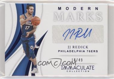 2018-19 Panini Immaculate Collection - Modern Marks - Blue #MM-JJR - JJ Redick /49