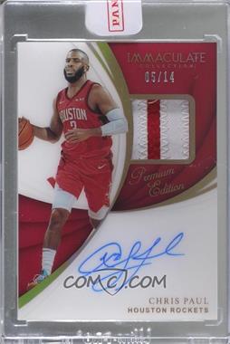 2018-19 Panini Immaculate Collection - Patch Autographs - 1st Off the Line Premium Edition #PA-CPL - Chris Paul /14 [Uncirculated]