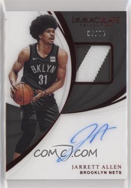 2018-19 Panini Immaculate Collection - Patch Autographs - Red #PA-JAL - Jarrett Allen /25