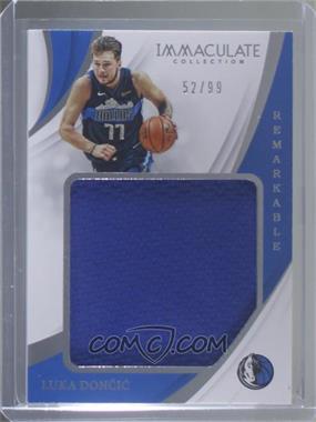 2018-19 Panini Immaculate Collection - Remarkable Rookie Jerseys #RJ-LDC - Luka Doncic /99