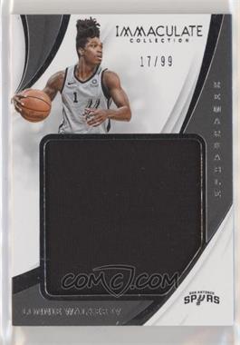 2018-19 Panini Immaculate Collection - Remarkable Rookie Jerseys #RJ-LW4 - Lonnie Walker IV /99