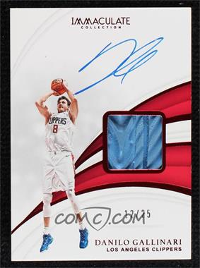 2018-19 Panini Immaculate Collection - Sneaker Swatch Signatures - Red #SN-DGL - Danilo Gallinari /25