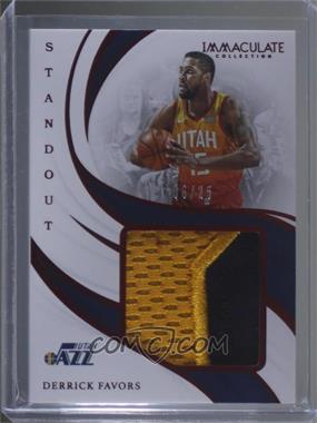 2018-19 Panini Immaculate Collection - Standout Memorabilia - Red #SM-DFV - Derrick Favors /25