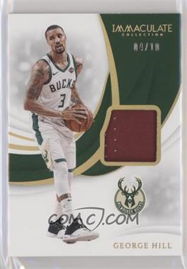 2018-19 Panini Immaculate Collection - Swatches - Gold #SW-GHL - George Hill /10