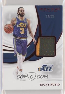 2018-19 Panini Immaculate Collection - Swatches - Red #SW-RRB - Ricky Rubio /25