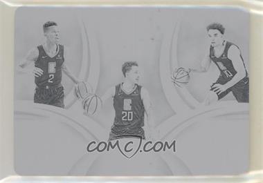 2018-19 Panini Immaculate Collection - Triple Autographs - Printing Plate Black #TA-SLJ - Shai Gilgeous-Alexander, Landry Shamet, Jerome Robinson /1