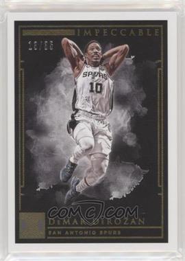 2018-19 Panini Impeccable - [Base] - Gold #52 - DeMar DeRozan /35