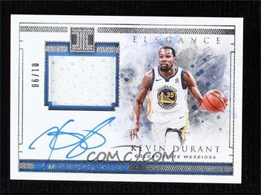 2018-19 Panini Impeccable - Elegance Veteran Jersey Autographs #EV-KDR - Kevin Durant /10