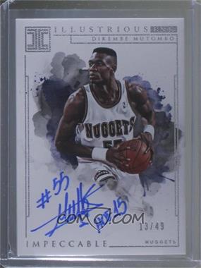 2018-19 Panini Impeccable - Illustrious Ink #IL-DKM - Dikembe Mutombo /49