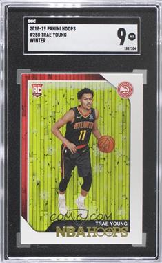 2018-19 Panini NBA Hoops - [Base] - Winter #250 - Trae Young [SGC 9 MINT]